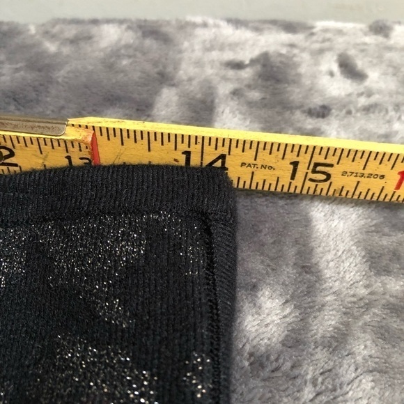 𝅺MARCIANO black with silver sparkly straight‎ stretchy skirt size large #s1106 - Picture 6 of 7